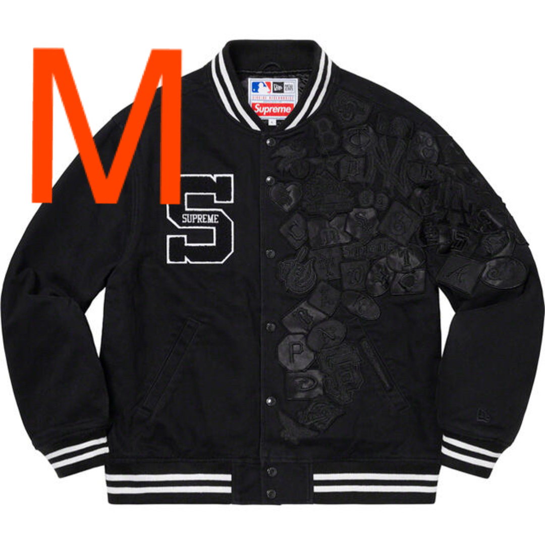 Supreme(シュプリーム)のSupreme New Era MLB Varsity Jacket Black メンズのジャケット/アウター(スタジャン)の商品写真