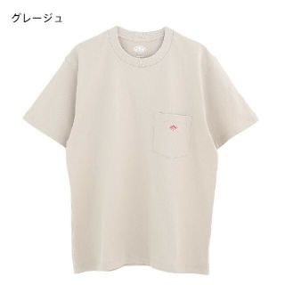 ラスト【2021商品】38グレージュダントン半袖ポケット付クルーネックTシャツ