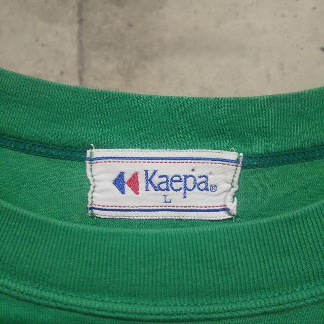 Kaepa(ケイパ)のkaepa / ケイパ ヨット Tシャツ 80s L レトロ used　緑 メンズのトップス(Tシャツ/カットソー(半袖/袖なし))の商品写真