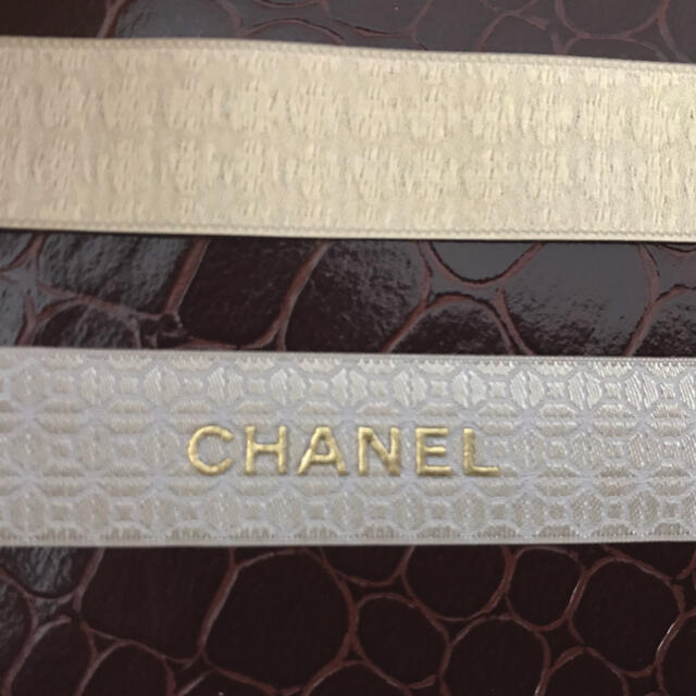 CHANEL(シャネル)のシャネルリボン　2019年　1.5cm幅×2m  正規品❣️ ハンドメイドの素材/材料(その他)の商品写真