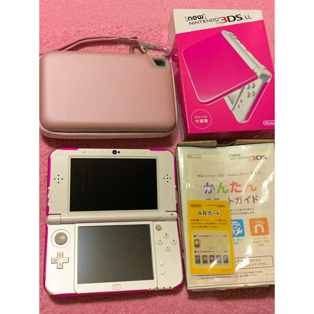 値下げ済み　ニンテンドー3DS LL ピンク　ホワイト　本体　充電器