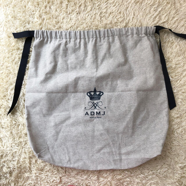 【美品♡希少】A.D.M.J  スワロ付きトートバッグ　A4サイズ◎  グレー