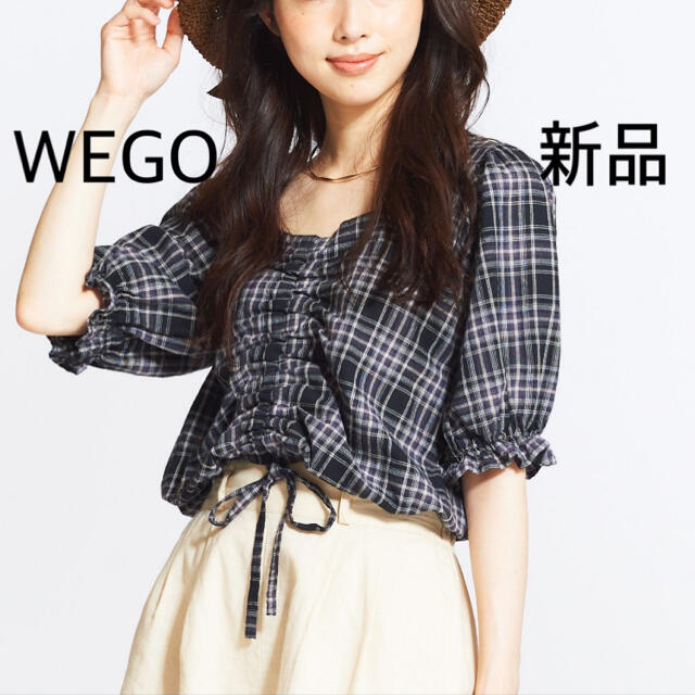 WEGO(ウィゴー)の新品未使用✰WEGO✰ウィゴー✰チェック柄✰トップス✰ レディースのトップス(シャツ/ブラウス(半袖/袖なし))の商品写真