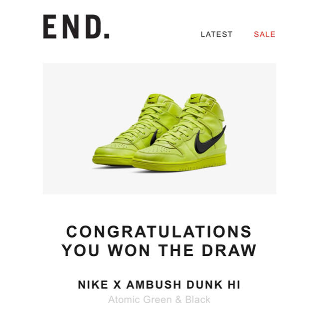 SALE/60%OFF】 AMBUSH - NIKE NIKE ナイキ アンブッシュ 29 HIGH DUNK