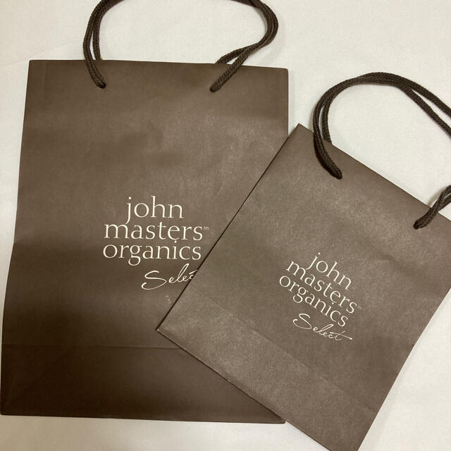 John Masters Organics(ジョンマスターオーガニック)の新品★john masters organics★ショッパー袋2点セット★ レディースのバッグ(ショップ袋)の商品写真