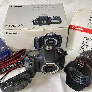 キヤノン(Canon)の【超美品・おまけ付】Canon カメラ2台・レンズset(デジタル一眼)