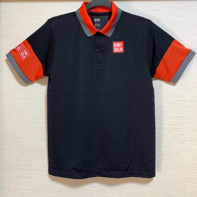 UNIQLO(ユニクロ)のユニクロ NK ドライ EX ポロシャツ ブラック Sサイズ 錦織圭 未使用品 スポーツ/アウトドアのテニス(ウェア)の商品写真