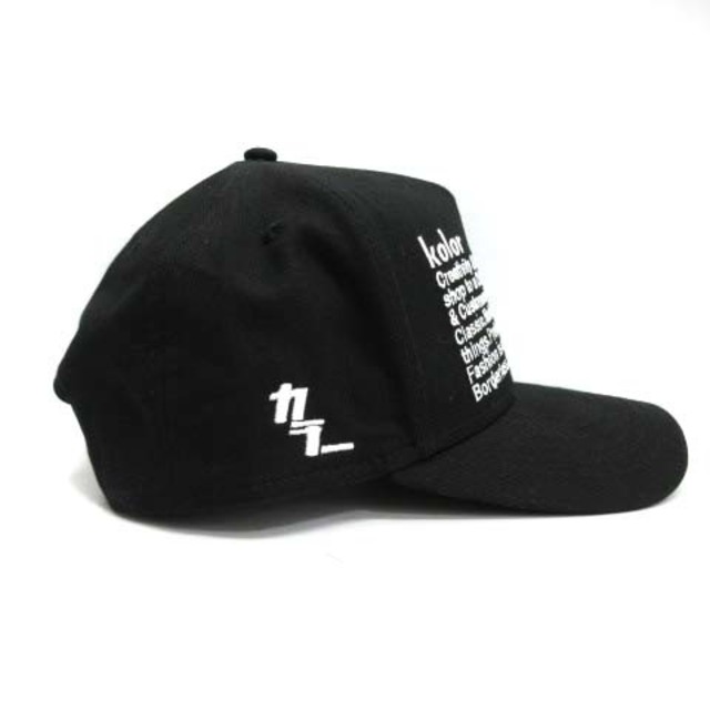 kolor(カラー)のカラー NEWERA 20SS キャップ 野球帽 帽子 ロゴ F 黒 ブラック  メンズの帽子(キャップ)の商品写真