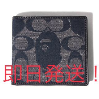 アベイシングエイプ(A BATHING APE)の【 BAPE X COACH 】COIN WALLET(折り財布)