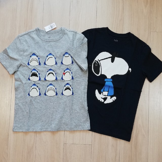 GAP Kids 2枚 セット Gap kids Tシャツ 130 スヌーピー サメの通販 by ゆう's shop｜ギャップキッズならラクマ