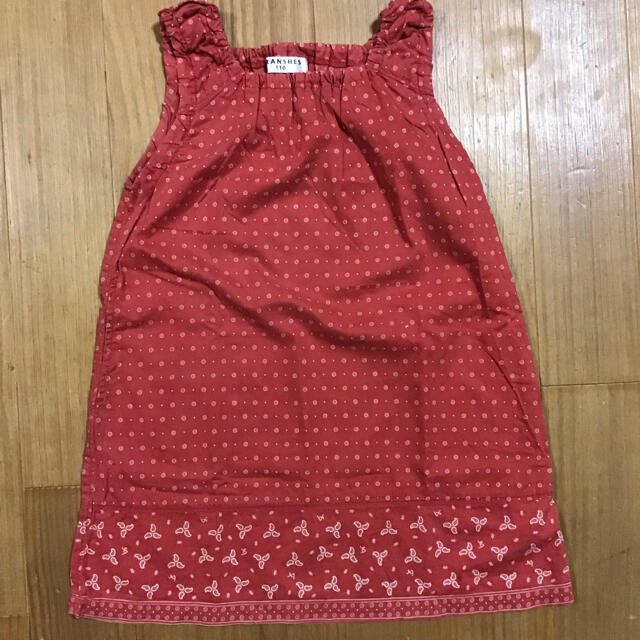 Branshes(ブランシェス)のBRANSHES 110 女の子　夏物　ワンピース　綿100％　ポケット付 キッズ/ベビー/マタニティのキッズ服女の子用(90cm~)(ワンピース)の商品写真