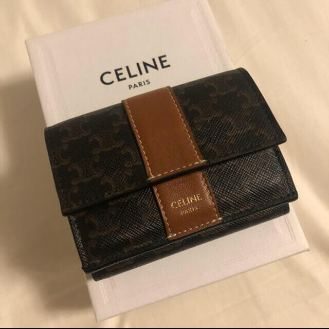 土日限定　セール　CELINE スモールトリフォールドトリオンフ　3つ折り財布