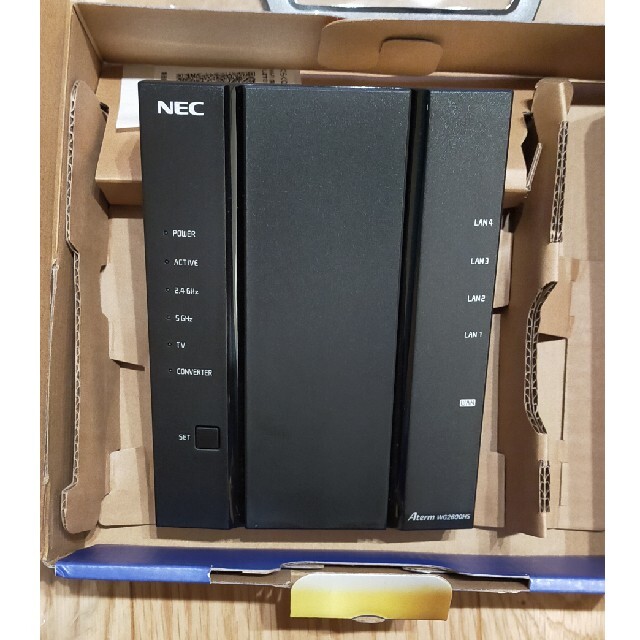 NEC(エヌイーシー)のWiFiルーター　Aterm WG2600HS スマホ/家電/カメラのPC/タブレット(PC周辺機器)の商品写真