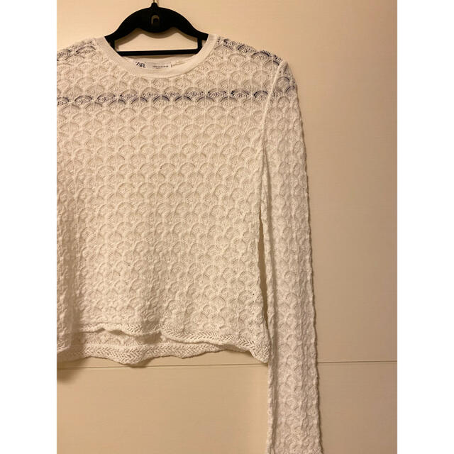 ZARA(ザラ)のZARA トップス　透け感⭐︎⭐︎ レディースのトップス(シャツ/ブラウス(長袖/七分))の商品写真