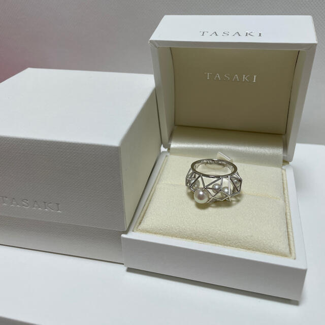 TASAKI(タサキ)のTASAKI タサキ　デザインリング　K18  14号　美品 レディースのアクセサリー(リング(指輪))の商品写真