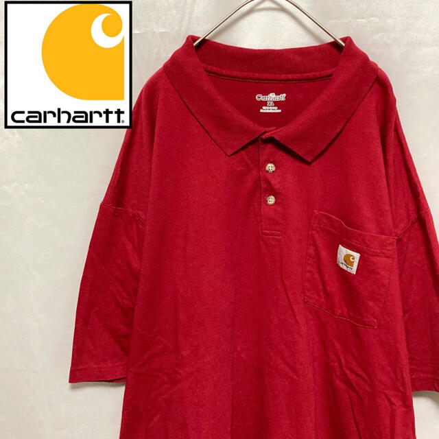 新品未使用 carhartt カーハート  胸ロゴ ポケット半袖ポロシャツ S