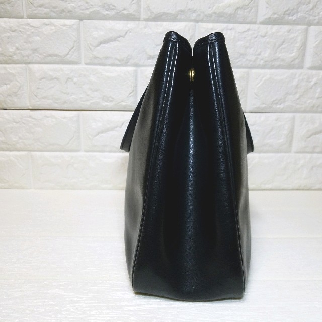 美品 ロンシャン レザー トートバッグ ハンドバッグ 黒 LONGCHAMP 美品 ロンシャン レザー トートバッグ ハンドバッグ 黒 LONGCHAMP