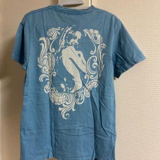 ヒステリックグラマー(HYSTERIC GLAMOUR)のヒステリックグラマー　バックプリント　ブルー(Tシャツ(半袖/袖なし))