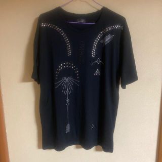 ザラ(ZARA)の【美品】ZARA Tシャツ スタッズ メタリック(Tシャツ/カットソー(半袖/袖なし))