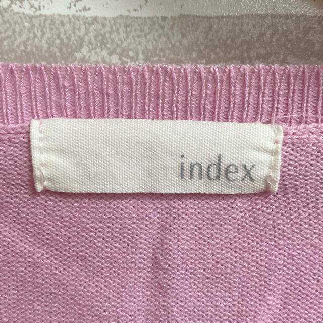 INDEX(インデックス)のINDEX インデックス レディース 半袖 ニット S ピンク レディースのトップス(ニット/セーター)の商品写真