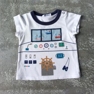 ファミリア(familiar)のファミリア　半袖Tシャツ　船　80サイズ(Ｔシャツ)