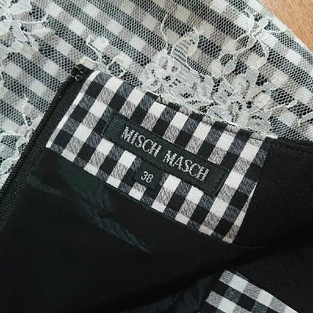 MISCH MASCH(ミッシュマッシュ)のMISCHMASCH ミッシュマッシュ チェック柄タイトスカート レディースのスカート(ひざ丈スカート)の商品写真