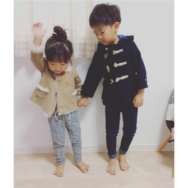 ZARA KIDS(ザラキッズ)のダッフルコート キッズ/ベビー/マタニティのキッズ服男の子用(90cm~)(コート)の商品写真