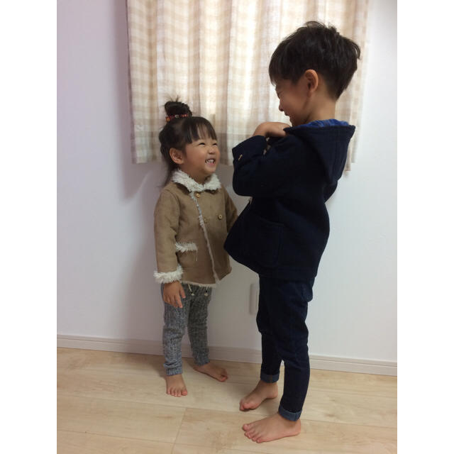 ZARA KIDS(ザラキッズ)のダッフルコート キッズ/ベビー/マタニティのキッズ服男の子用(90cm~)(コート)の商品写真