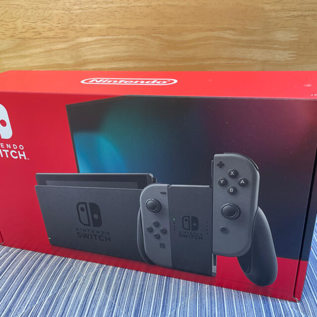 新品未開封★ニンテンドースイッチ本体グレー(捺印なし)★送料無料、24時間発送可送料無料