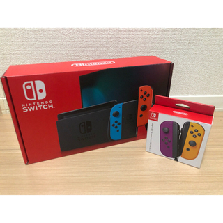 ニンテンドースイッチ(Nintendo Switch)のNintendo Switch 本体 & Joy-Con（パープル&オレンジ）(家庭用ゲーム機本体)