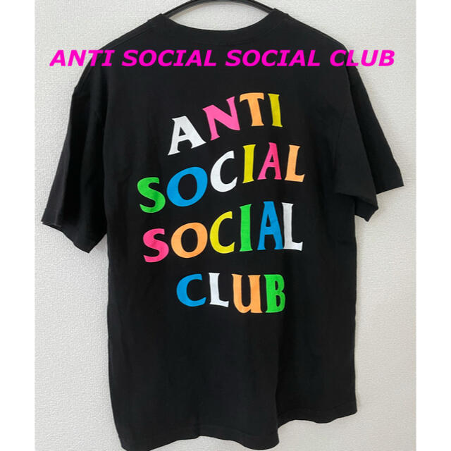 ANTI(アンチ)のアンチソーシャルソーシャルクラブ　ロゴ　Tシャツ　ブラック　M メンズのトップス(Tシャツ/カットソー(半袖/袖なし))の商品写真