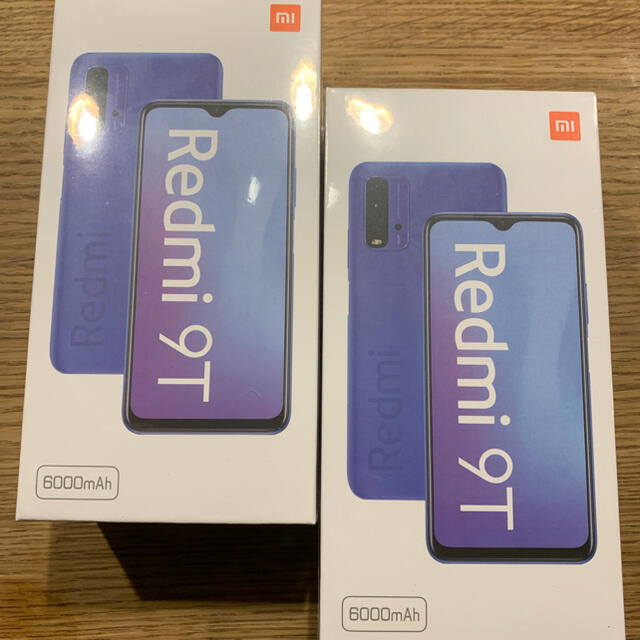 ANDROID(アンドロイド)のXiaomi Redmi 9T 新品未開封　2台 スマホ/家電/カメラのスマートフォン/携帯電話(スマートフォン本体)の商品写真