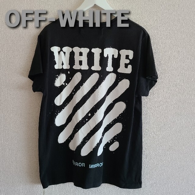 OFF-WHITEオフホワイト バックビックプリントTシャツ