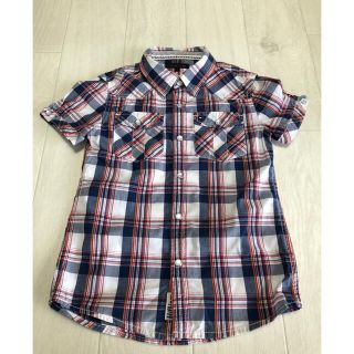 トミーヒルフィガー(TOMMY HILFIGER)の【美品】トミーヒルフィガー シャツ チェック 128-137cm(Tシャツ/カットソー)