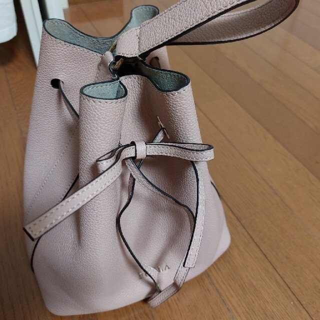 FURLA COSTANZA S MOONSTONE 本革 巾着 バッグ レザーバッグ