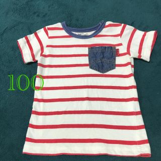 子供服　半袖Tシャツ　ボーダー　100㎝(Tシャツ/カットソー)