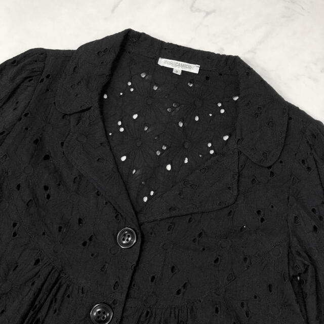 NARACAMICIE(ナラカミーチェ)のナラカミーチェ（サイズ0）黒の涼しげなジャケット レディースのジャケット/アウター(テーラードジャケット)の商品写真
