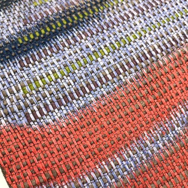 O-1102 織模様の通販 by リユース着物わびさび -wabisabi-｜ラクマ 洒落帯 袋帯 個性のある色彩 定番超激安