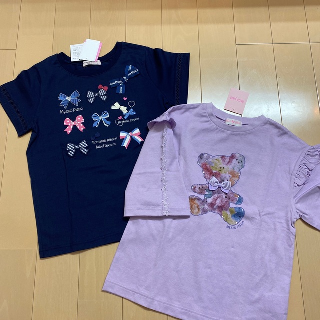 mezzo piano junior(メゾピアノジュニア)の【ご専用】メゾピアノ Jr 140【新品】♡2点♡ キッズ/ベビー/マタニティのキッズ服女の子用(90cm~)(Tシャツ/カットソー)の商品写真