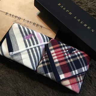 ラルフローレン(Ralph Lauren)の手数料無料SALE・ギフト♡ラルフローレン ガーゼタオルハンカチ(ハンカチ/ポケットチーフ)