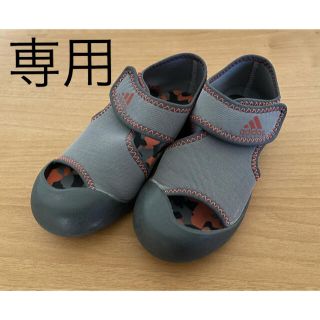 アディダス(adidas)のキッズ　アディダス　サンダルファン　18cm(サンダル)