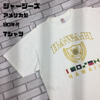 古着 90年代 アメリカ製 JERZEES ジャージーズ ハワイ tシャツ XL(Tシャツ/カットソー(半袖/袖なし))