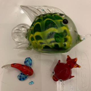 ガラス細工　魚(置物)