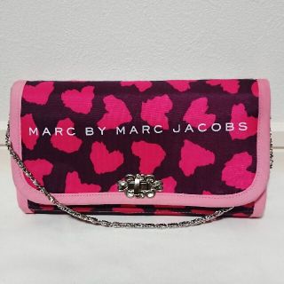 マークバイマークジェイコブス(MARC BY MARC JACOBS)のマークバイマークジェイコブス 財布 ピンク レオパード柄(財布)