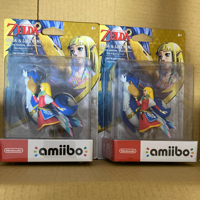 Nintendo Switch(ニンテンドースイッチ)のamiibo ゼルダ&ロフトバード スカイウォードソード 2個セット エンタメ/ホビーのフィギュア(ゲームキャラクター)の商品写真