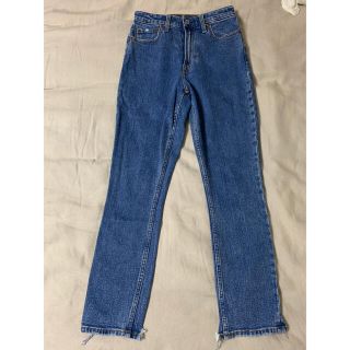 アバクロンビーアンドフィッチ(Abercrombie&Fitch)の[最終値段下げ] A&F ハイライズストレートジーンズ(デニム/ジーンズ)