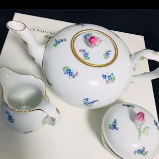 マイセン(MEISSEN)のマイセン　忘れな草　小花散らし　ポットセット(食器)