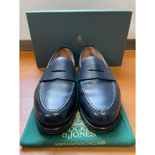 極美品クロケット&ジョーンズ オードリー3 BLACK CALF 7.5E-