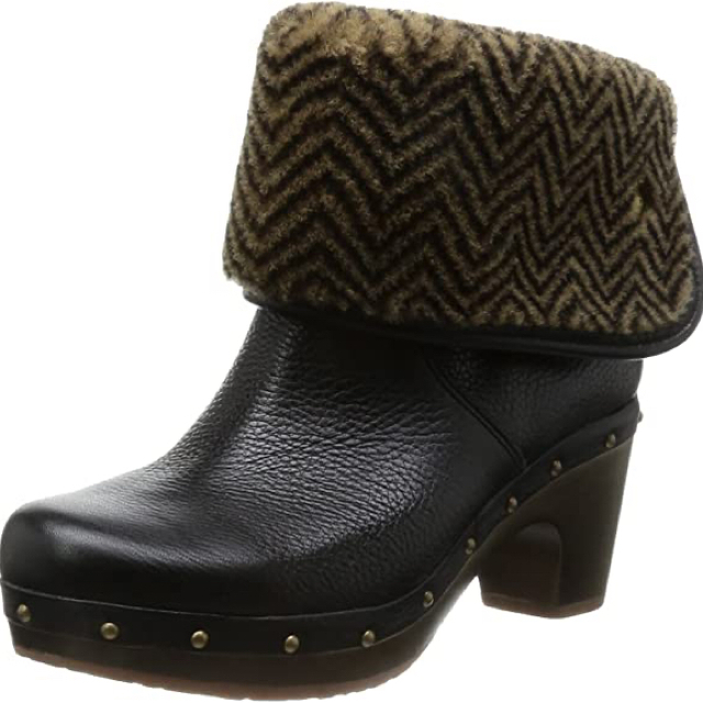 超美品☆UGG®Cora Lynnボアウッドヒールブーツ