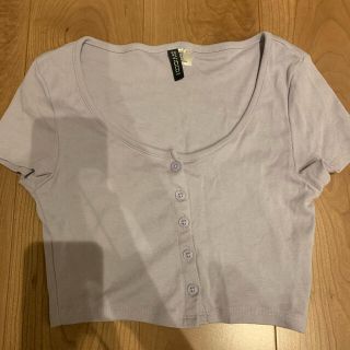 エイチアンドエム(H&M)のH&M ショート丈　トップス(Tシャツ(半袖/袖なし))